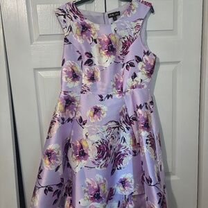US Size 14 Shelby Rose purple floral high-low dress.